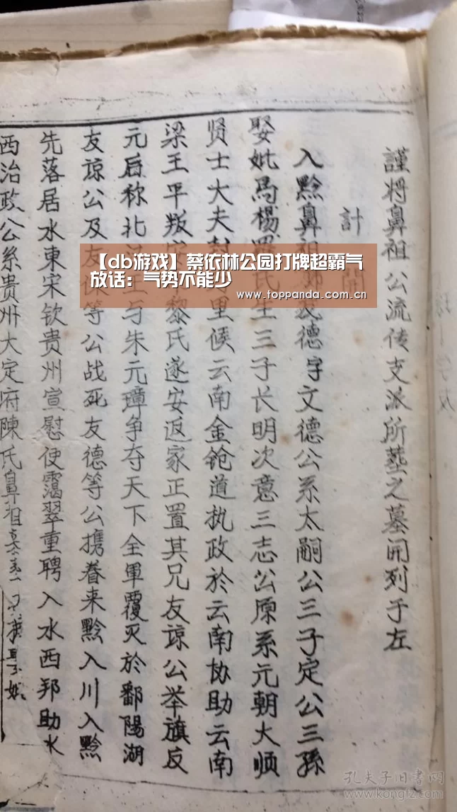 【db游戏】蔡依林公园打牌超霸气 放话:气势不能少(图2) 熊猫体育平台