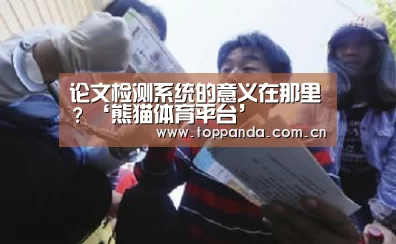 论文检测系统的意义在那里?‘熊猫体育平台’(图2) 熊猫体育官网